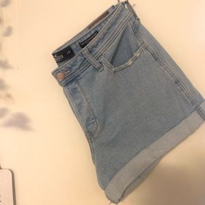 Hollister Distressed Denim Boyfriend Shorts